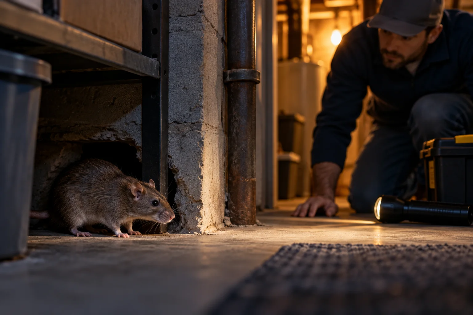 AI-generated illustration for Rat Control in a Building: Coordinating Inspection, Access, and Repairs