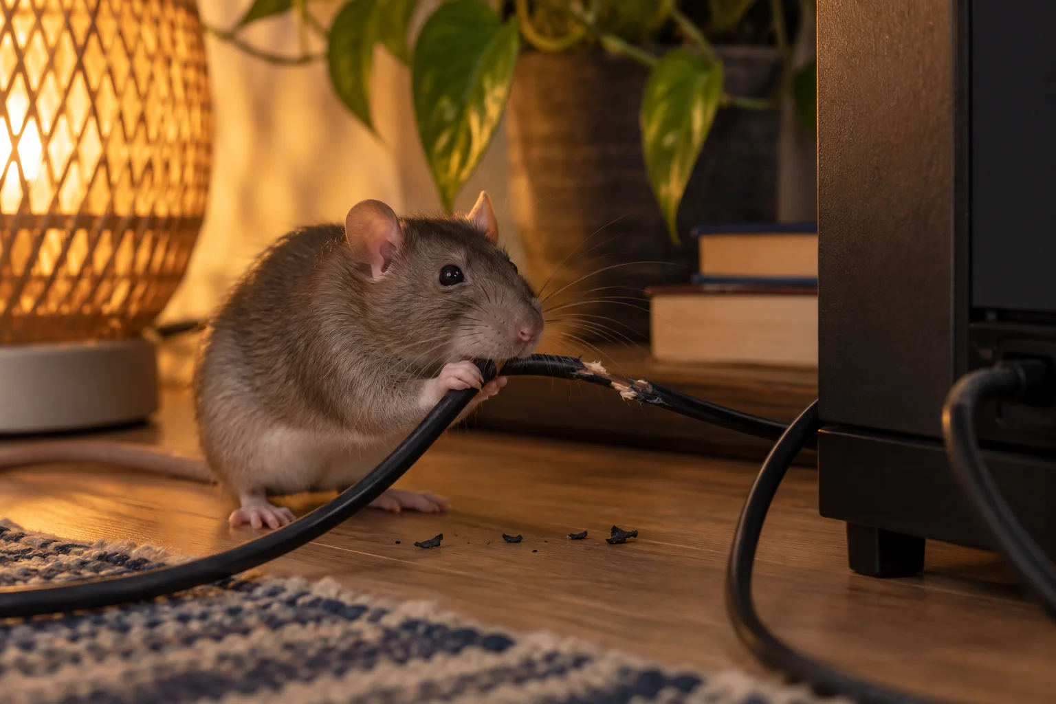 AI-generated illustration for Why Rats Chew Wires and What to Do Safely