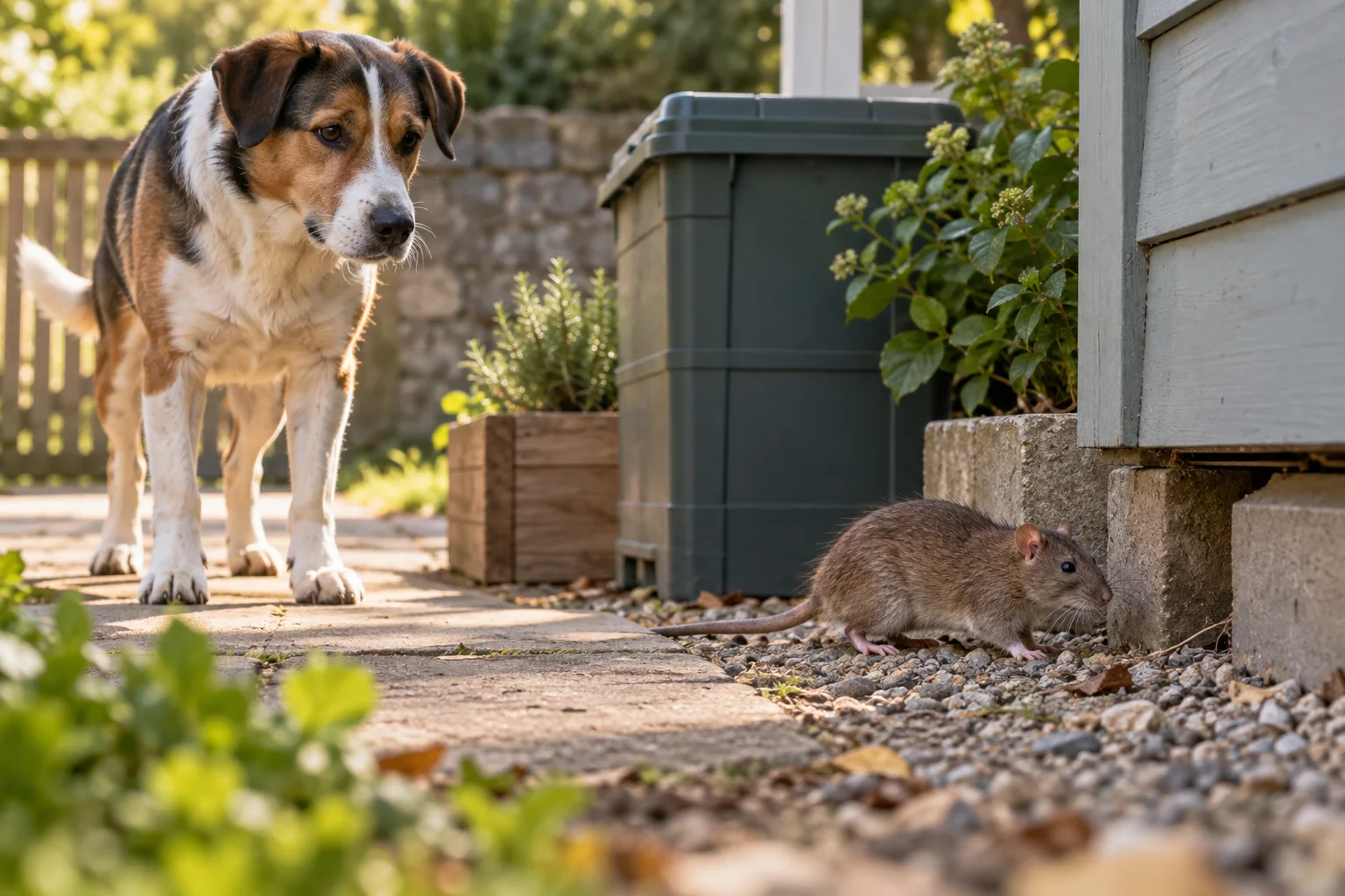 AI-generated illustration for Dogs and Household Rat Prevention: Capabilities and Limits