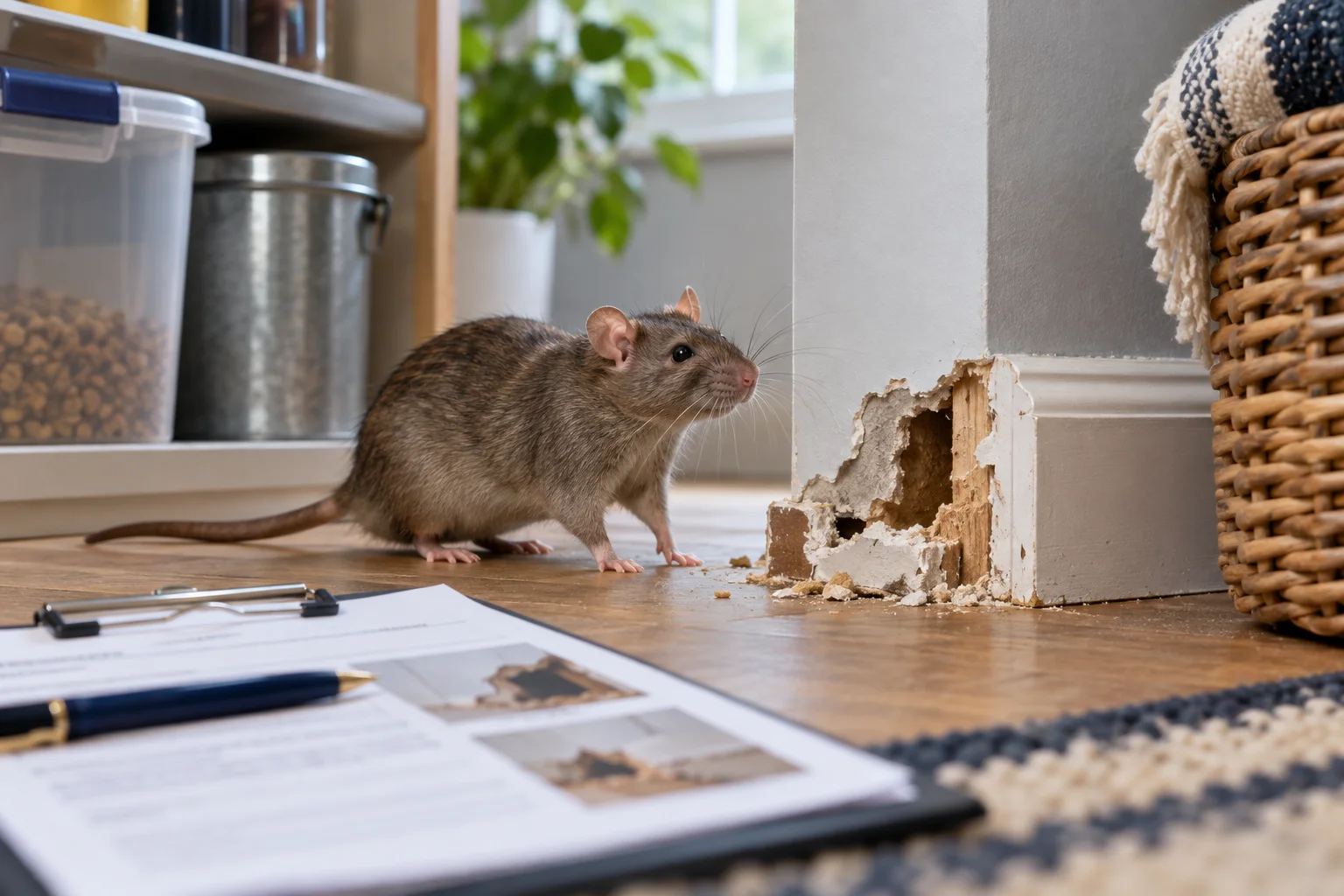 AI-generated illustration for Does Homeowners Insurance Cover Rat Damage? How to Read the Policy