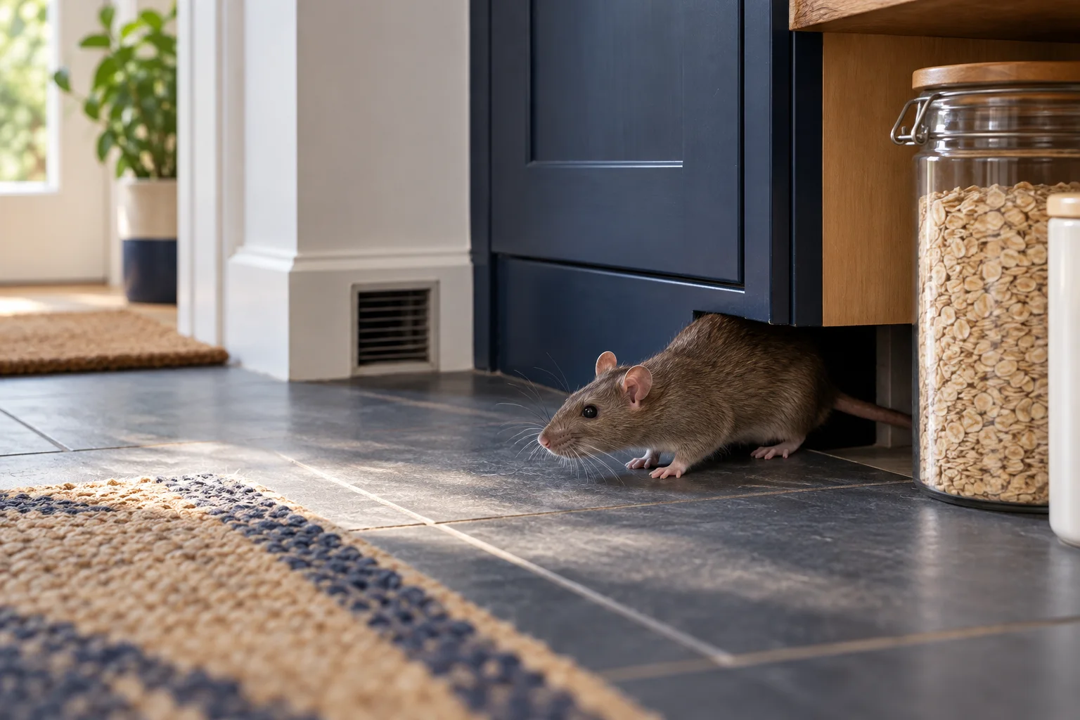 AI-generated illustration for What to Do If a Rat Gets Inside Your House