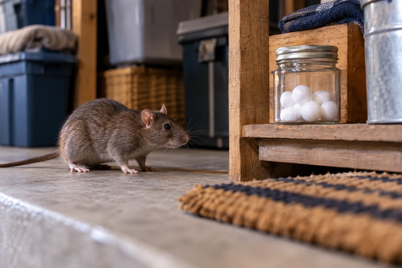 AI-generated illustration for Mothballs and Rat Control: Effectiveness, Exposure, and Label Limits