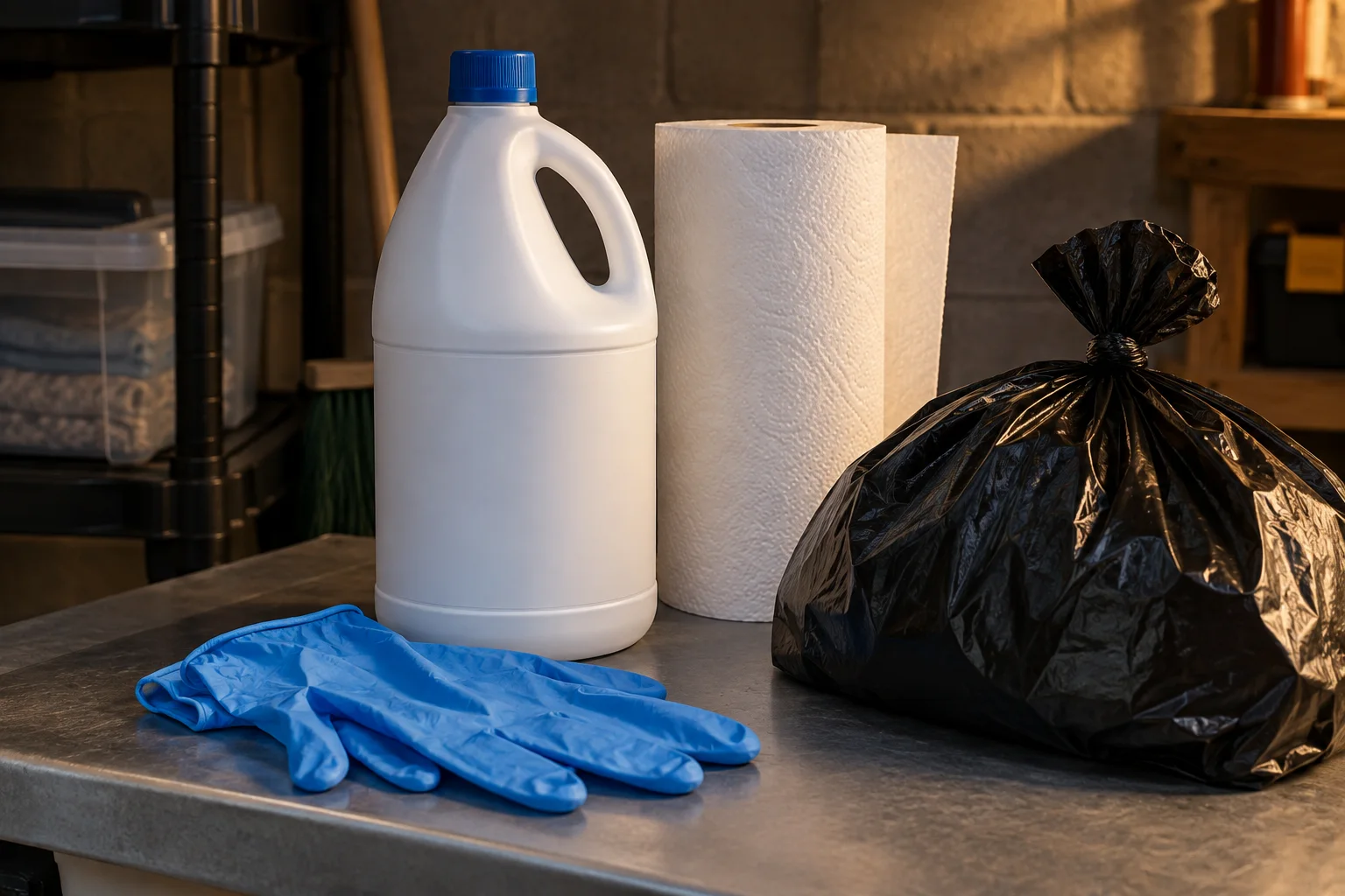 AI-generated illustration for Cleaning After Rats: Waste, Contaminated Materials, and Safe Planning