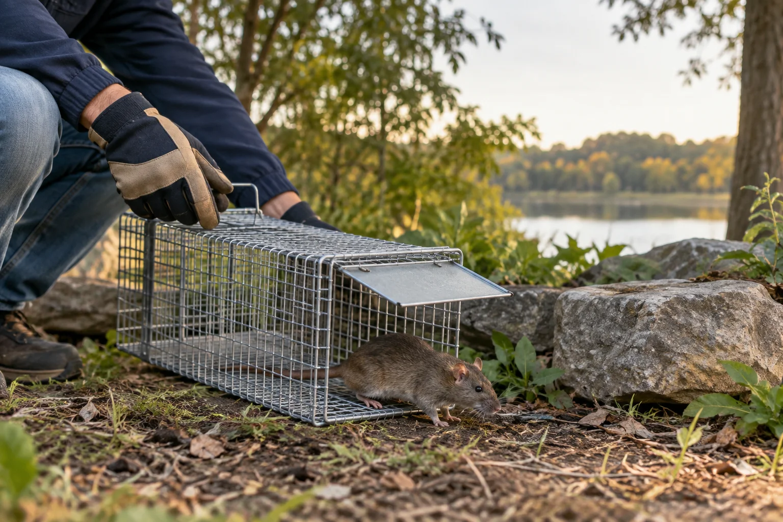 AI-generated illustration for What to Do After Trapping a Rat: Why Relocation Is Not a Fix